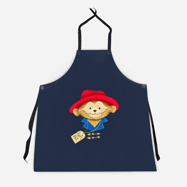 Please Look After This Bear-Unisex-Kitchen-Apron-DrawnByBryan