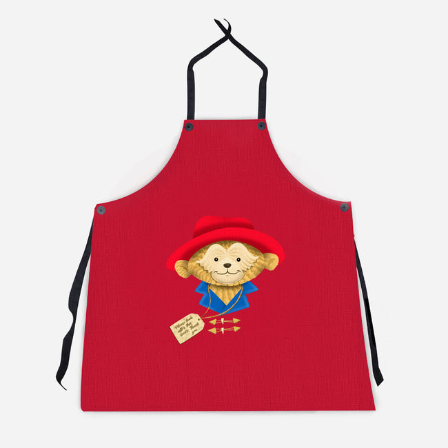 Please Look After This Bear-Unisex-Kitchen-Apron-DrawnByBryan