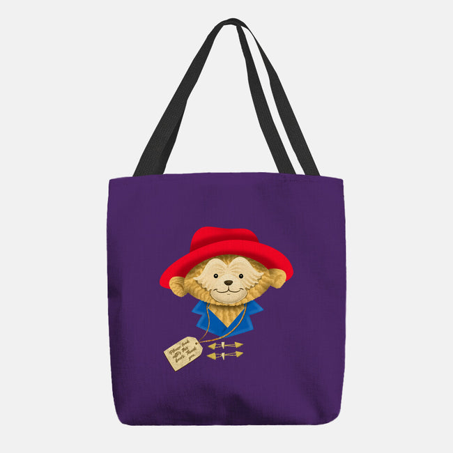 Please Look After This Bear-None-Basic Tote-Bag-DrawnByBryan