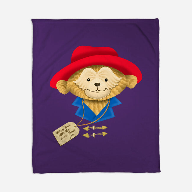 Please Look After This Bear-None-Fleece-Blanket-DrawnByBryan