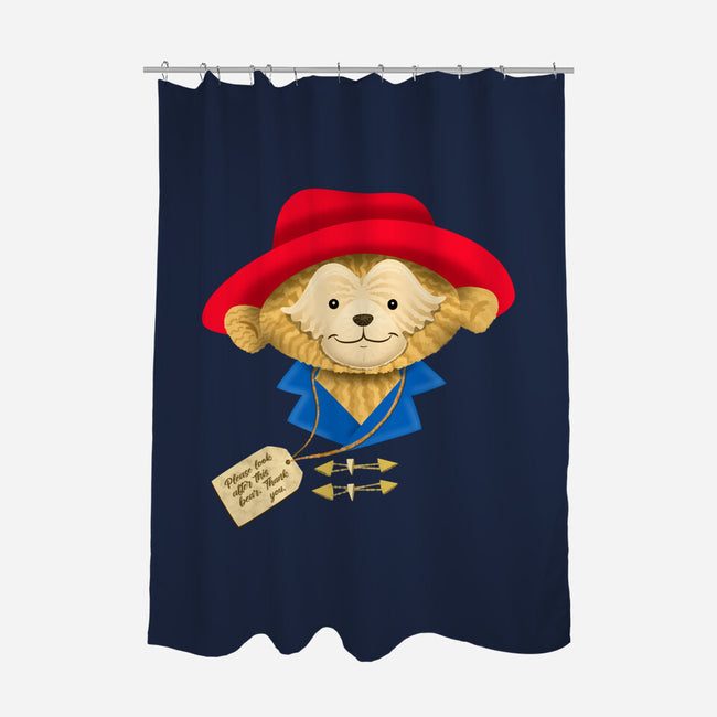 Please Look After This Bear-None-Polyester-Shower Curtain-DrawnByBryan