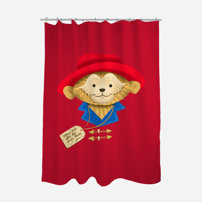 Please Look After This Bear-None-Polyester-Shower Curtain-DrawnByBryan