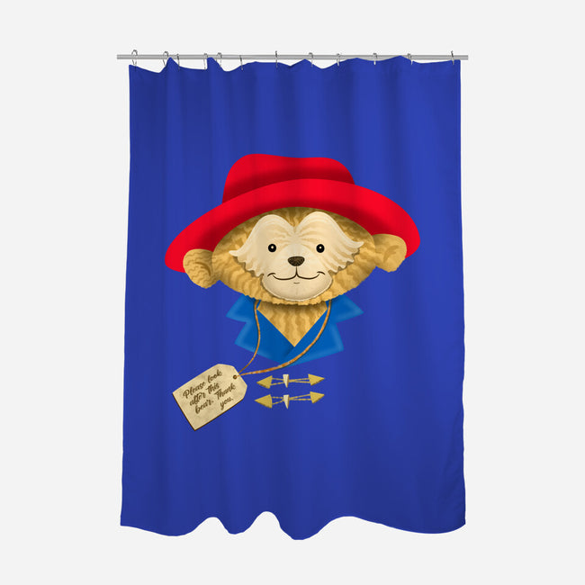 Please Look After This Bear-None-Polyester-Shower Curtain-DrawnByBryan