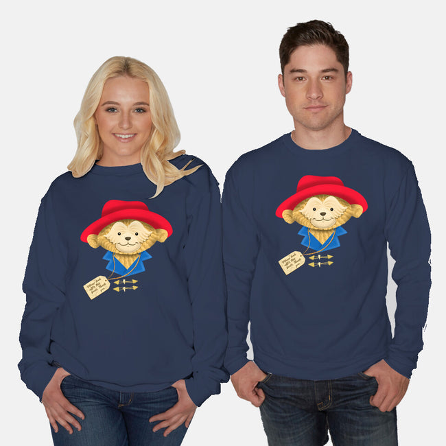 Please Look After This Bear-Unisex-Crew Neck-Sweatshirt-DrawnByBryan