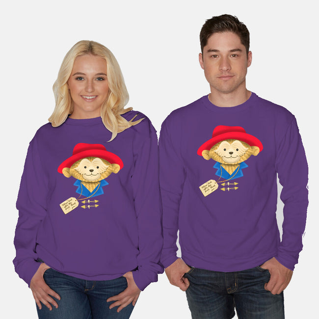 Please Look After This Bear-Unisex-Crew Neck-Sweatshirt-DrawnByBryan