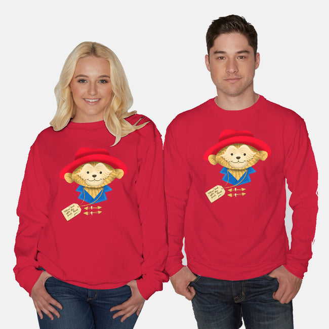 Please Look After This Bear-Unisex-Crew Neck-Sweatshirt-DrawnByBryan