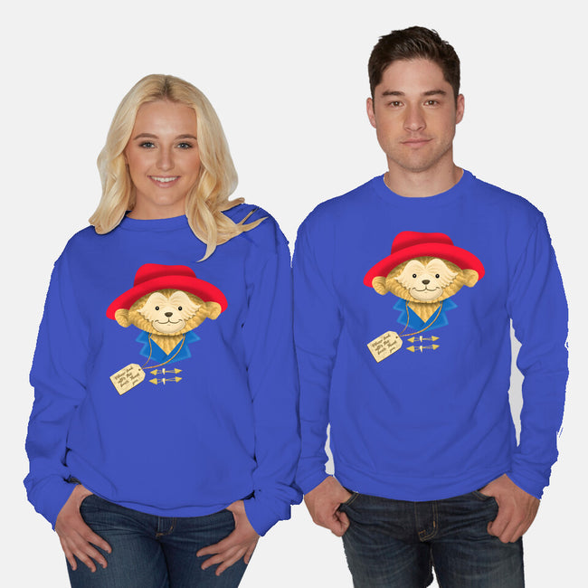 Please Look After This Bear-Unisex-Crew Neck-Sweatshirt-DrawnByBryan