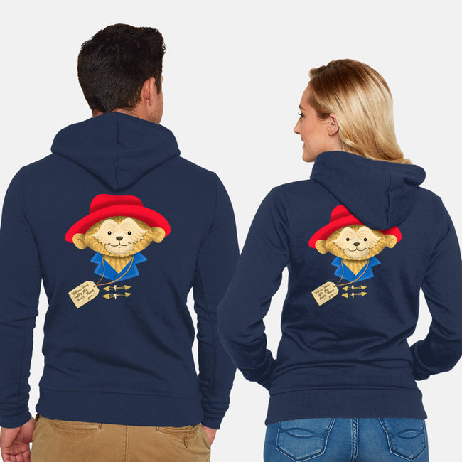 Please Look After This Bear-Unisex-Zip-Up-Sweatshirt-DrawnByBryan