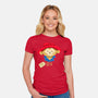 Please Look After This Bear-Womens-Fitted-Tee-DrawnByBryan