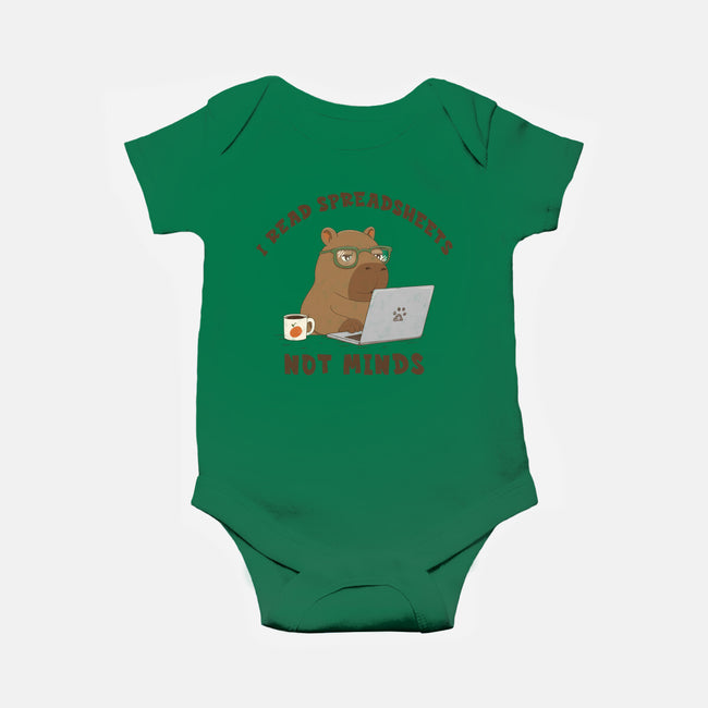 I Read Spreadsheets-Baby-Basic-Onesie-Loobs