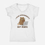 I Read Spreadsheets-Womens-V-Neck-Tee-Loobs