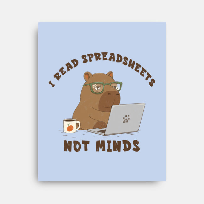 I Read Spreadsheets-None-Stretched-Canvas-Loobs