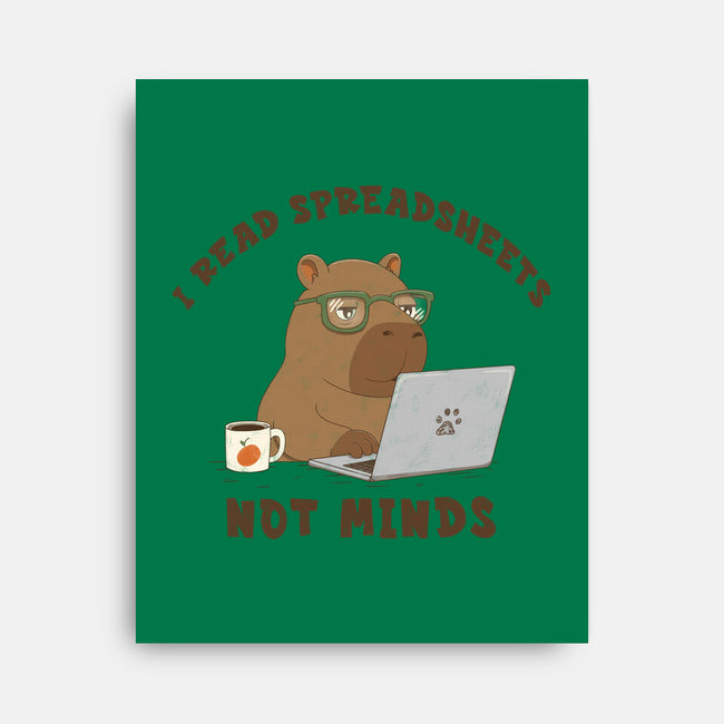 I Read Spreadsheets-None-Stretched-Canvas-Loobs