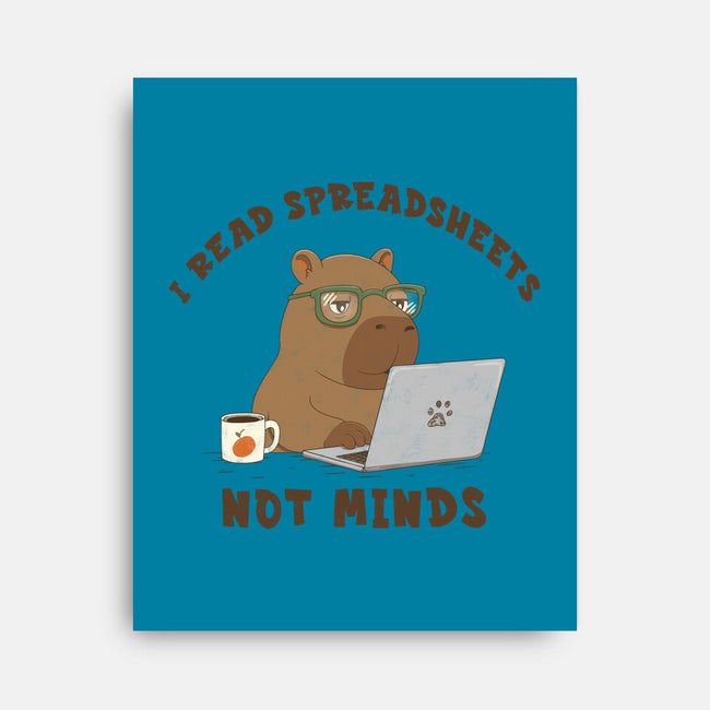 I Read Spreadsheets-None-Stretched-Canvas-Loobs