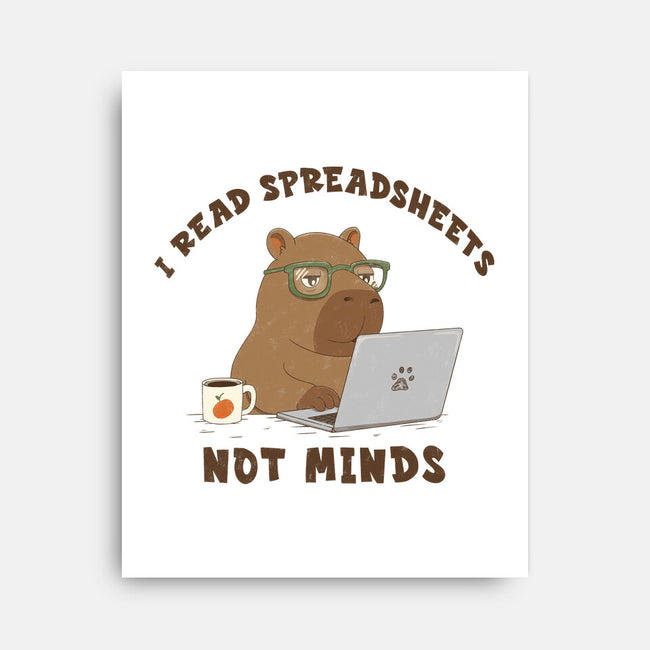 I Read Spreadsheets-None-Stretched-Canvas-Loobs