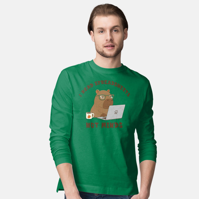 I Read Spreadsheets-Mens-Long Sleeved-Tee-Loobs