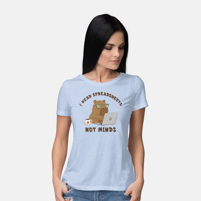 I Read Spreadsheets-Womens-Basic-Tee-Loobs