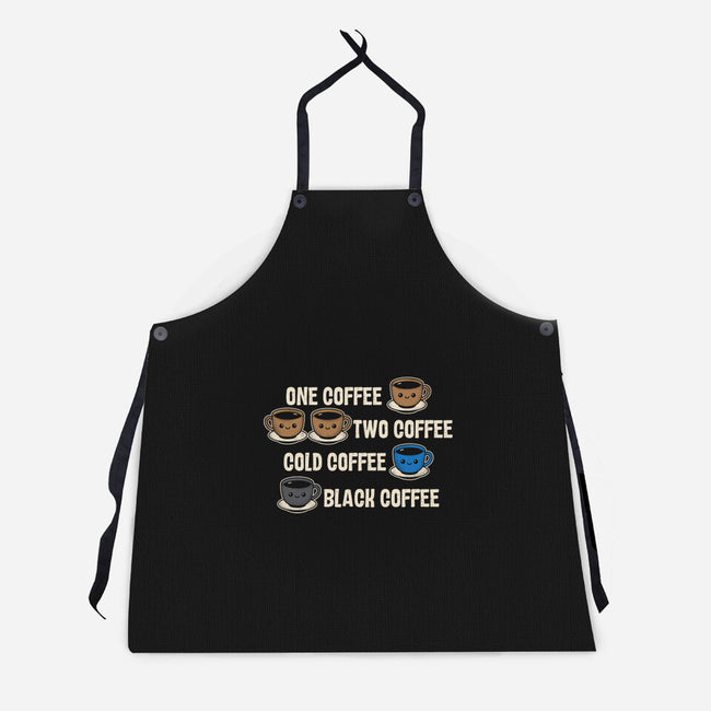 One Coffee Two Coffee-Unisex-Kitchen-Apron-turborat14