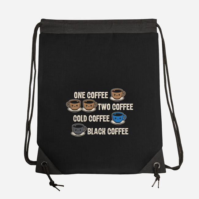 One Coffee Two Coffee-None-Drawstring-Bag-turborat14