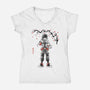 Quirk Successor Sumi-E-Womens-V-Neck-Tee-Astrobot Invention
