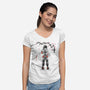 Quirk Successor Sumi-E-Womens-V-Neck-Tee-Astrobot Invention