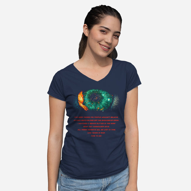 You Wouldn't Believe-Womens-V-Neck-Tee-Tronyx79
