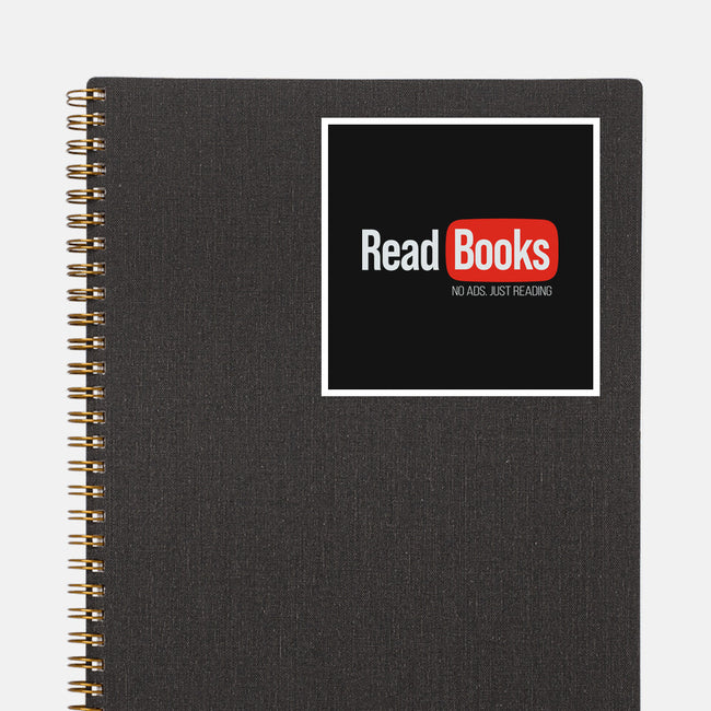 No Ads Just Reading-None-Glossy-Sticker-NMdesign