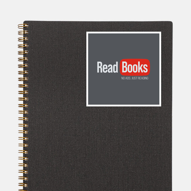 No Ads Just Reading-None-Glossy-Sticker-NMdesign