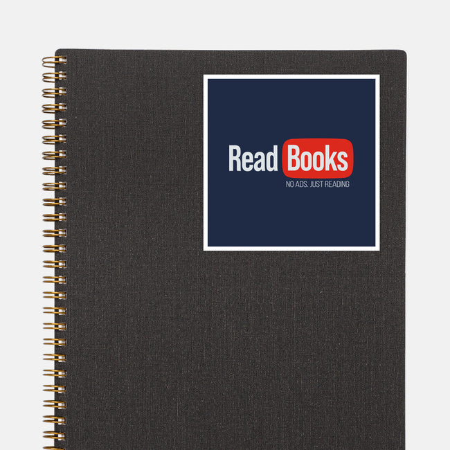 No Ads Just Reading-None-Glossy-Sticker-NMdesign