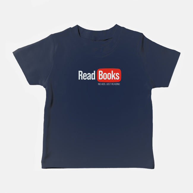 No Ads Just Reading-Baby-Basic-Tee-NMdesign