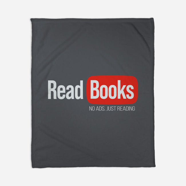 No Ads Just Reading-None-Fleece-Blanket-NMdesign