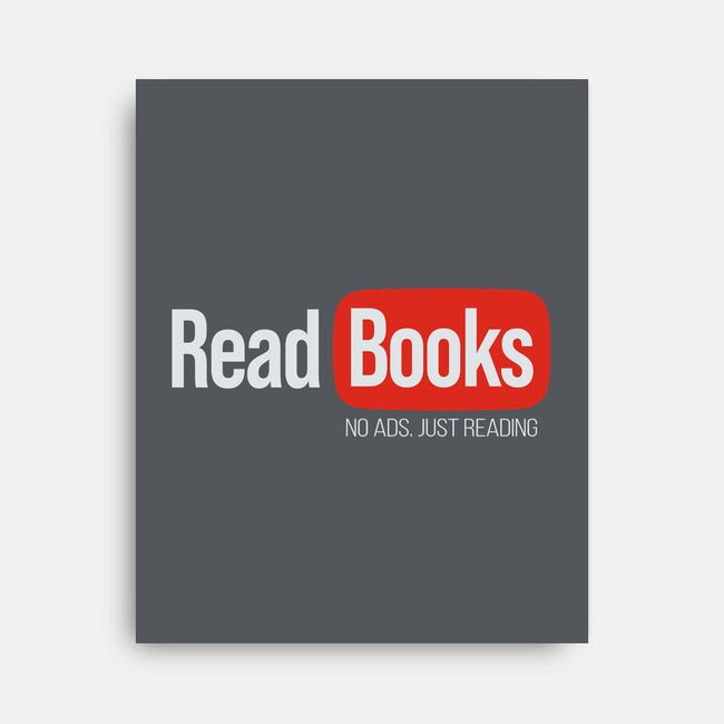 No Ads Just Reading-None-Stretched-Canvas-NMdesign