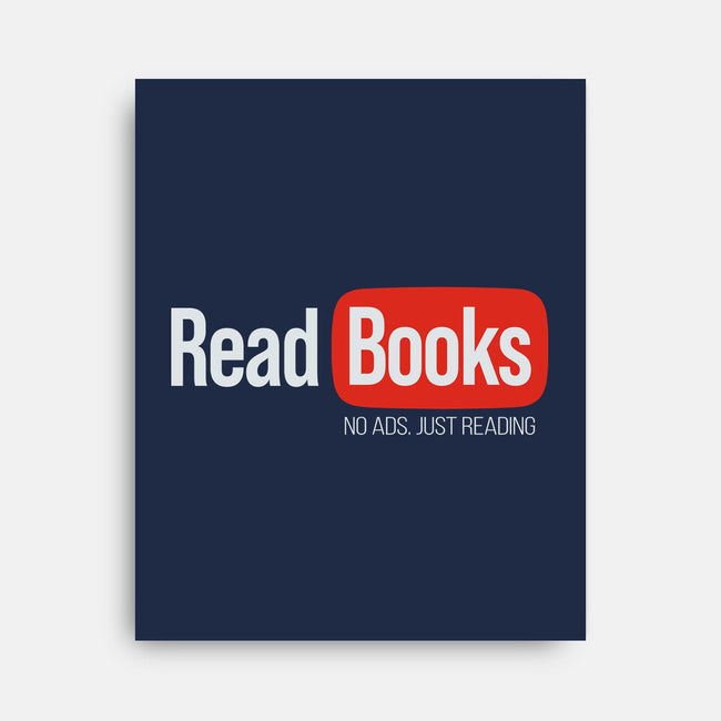 No Ads Just Reading-None-Stretched-Canvas-NMdesign