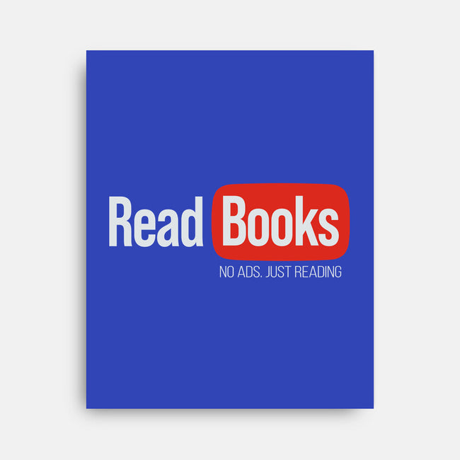 No Ads Just Reading-None-Stretched-Canvas-NMdesign