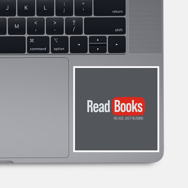 No Ads Just Reading-None-Glossy-Sticker-NMdesign