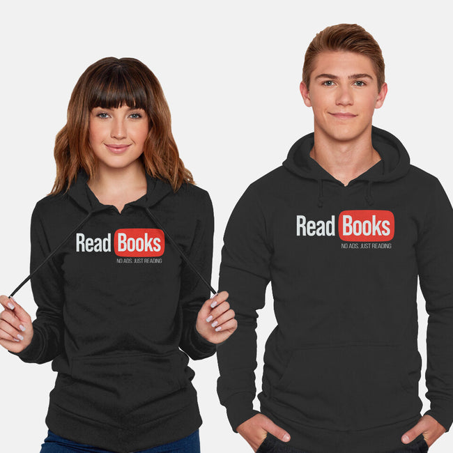 No Ads Just Reading-Unisex-Pullover-Sweatshirt-NMdesign