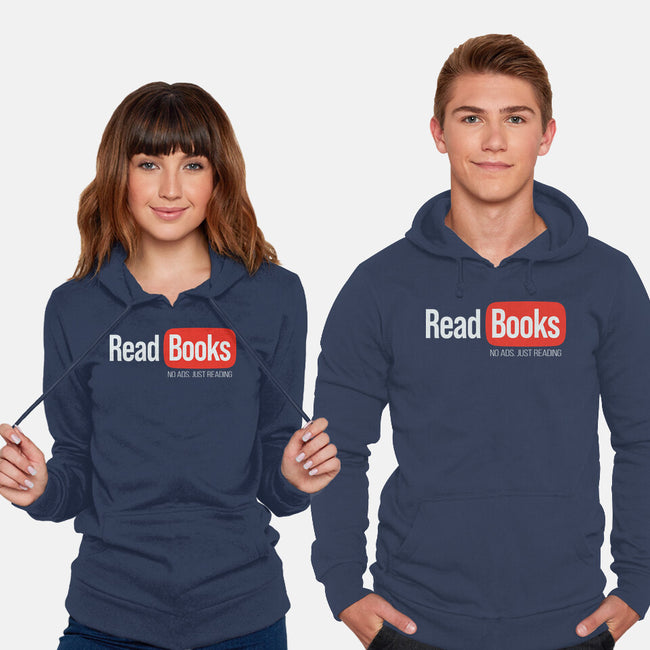 No Ads Just Reading-Unisex-Pullover-Sweatshirt-NMdesign