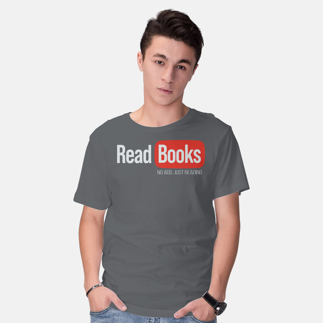 No Ads Just Reading-Mens-Basic-Tee-NMdesign