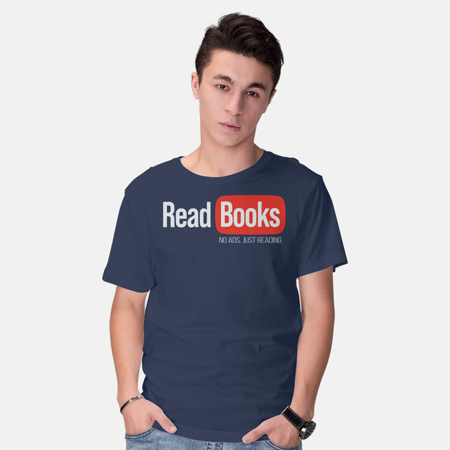 No Ads Just Reading-Mens-Basic-Tee-NMdesign