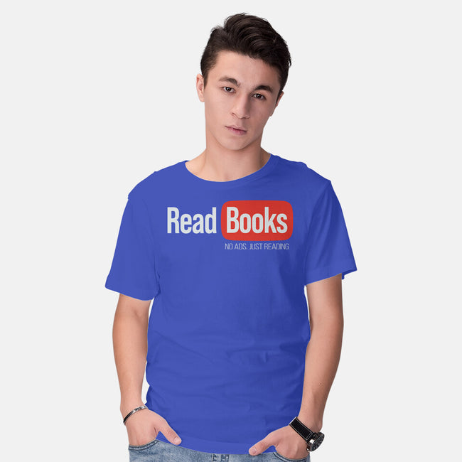 No Ads Just Reading-Mens-Basic-Tee-NMdesign