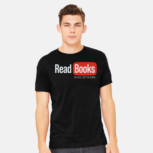 No Ads Just Reading-Mens-Heavyweight-Tee-NMdesign