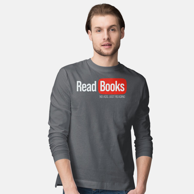 No Ads Just Reading-Mens-Long Sleeved-Tee-NMdesign