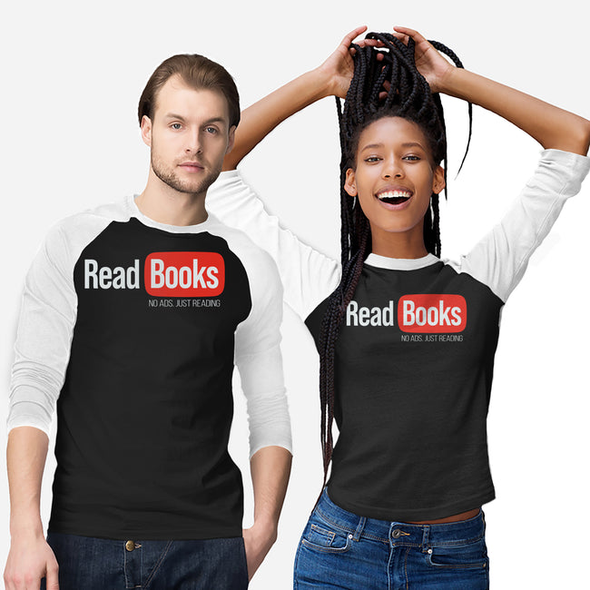 No Ads Just Reading-Unisex-Baseball-Tee-NMdesign