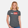 No Ads Just Reading-Womens-Fitted-Tee-NMdesign