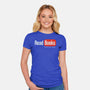 No Ads Just Reading-Womens-Fitted-Tee-NMdesign