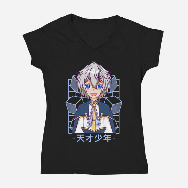 Production Magic Lord-Womens-V-Neck-Tee-Alundrart