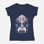 Production Magic Lord-Womens-V-Neck-Tee-Alundrart