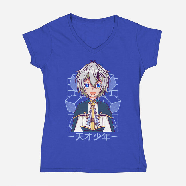 Production Magic Lord-Womens-V-Neck-Tee-Alundrart