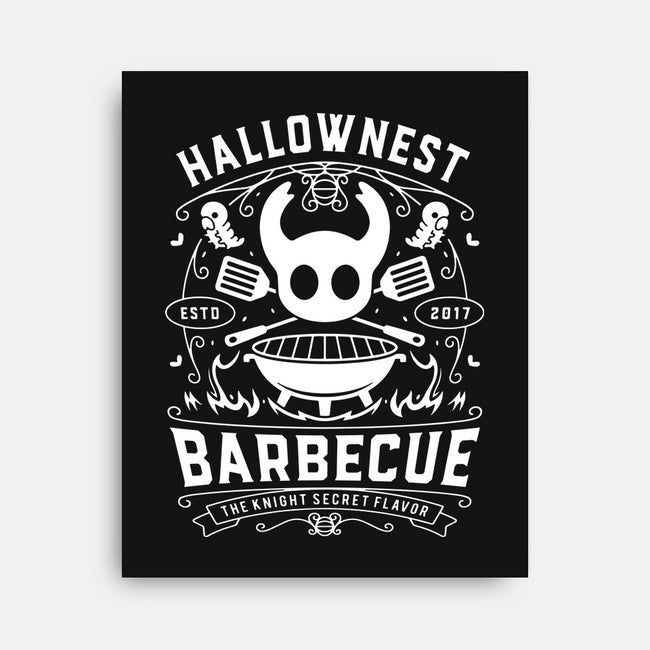 Hallownest Barbecue Emblem-None-Stretched-Canvas-LAGELANTEE