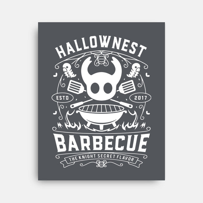 Hallownest Barbecue Emblem-None-Stretched-Canvas-LAGELANTEE